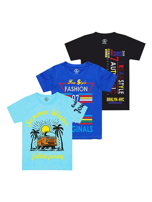 kids round neck printed t-shirts combo - 21667027 -  Standard Image - 0