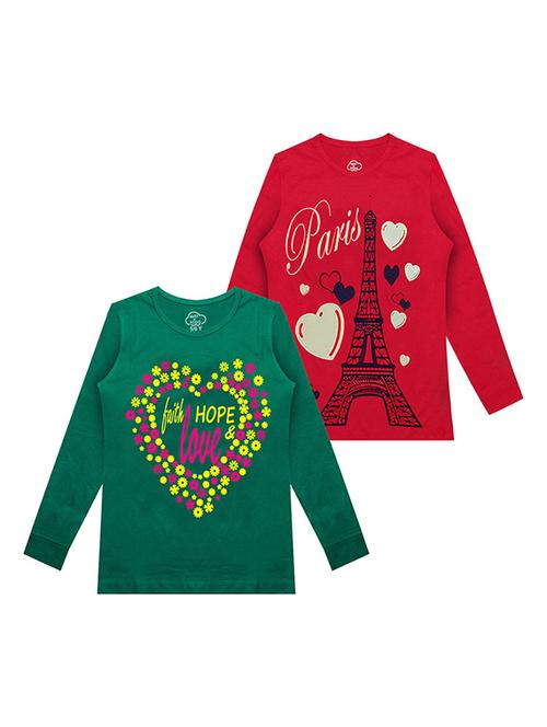 kids round neck printed t-shirts combo - 21667065 -  Standard Image - 0