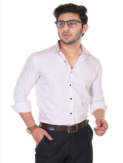 men long sleeves solid formal shirt - 21667182 -  Standard Image - 0