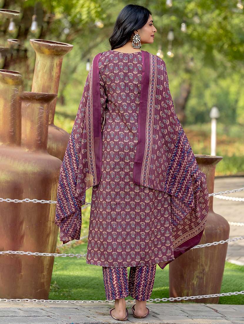 women floral printed kurta pant set with dupatta - 21667184 -  Standard Image - 3