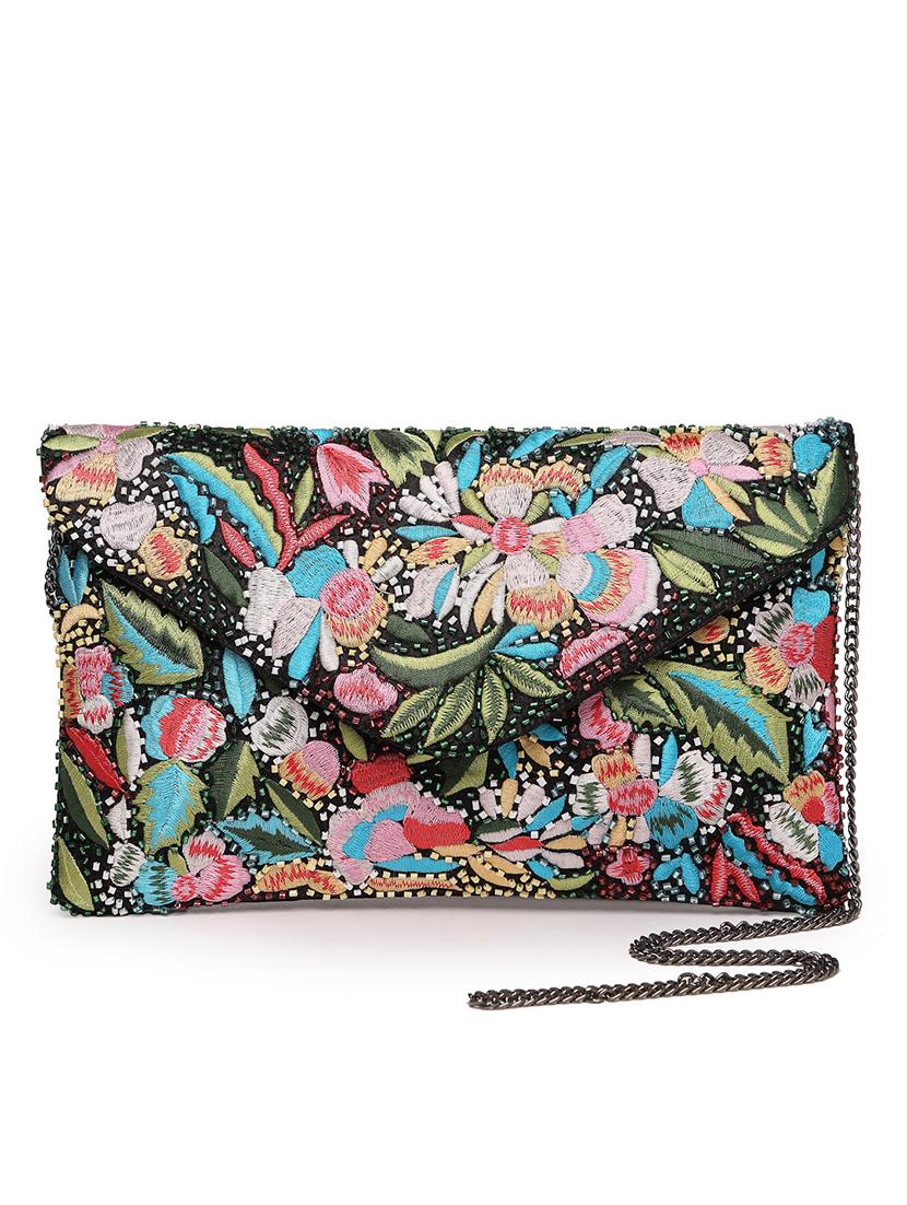 women embroidered sling bag - 21667310 - Standard Image - 3