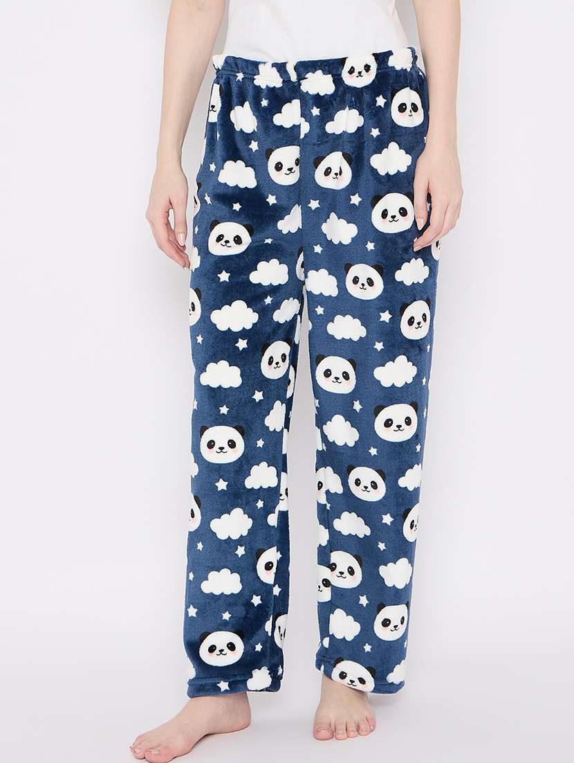 women mid rise printed pyjama