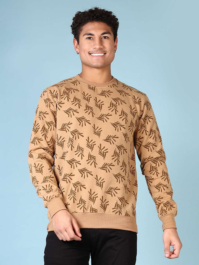 men all over print long sleeve sweatshirt