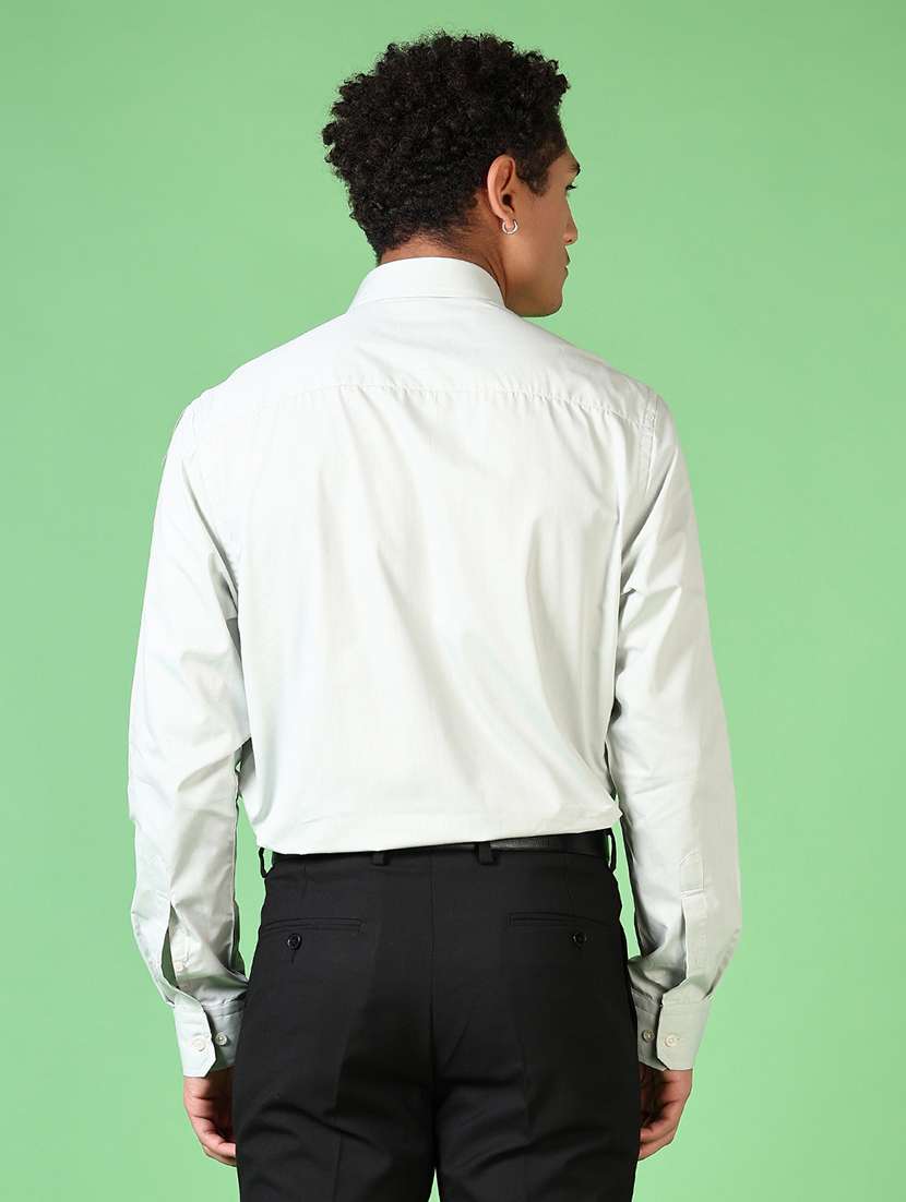 men solid long sleeve formal shirt - 21667648 -  Standard Image - 3