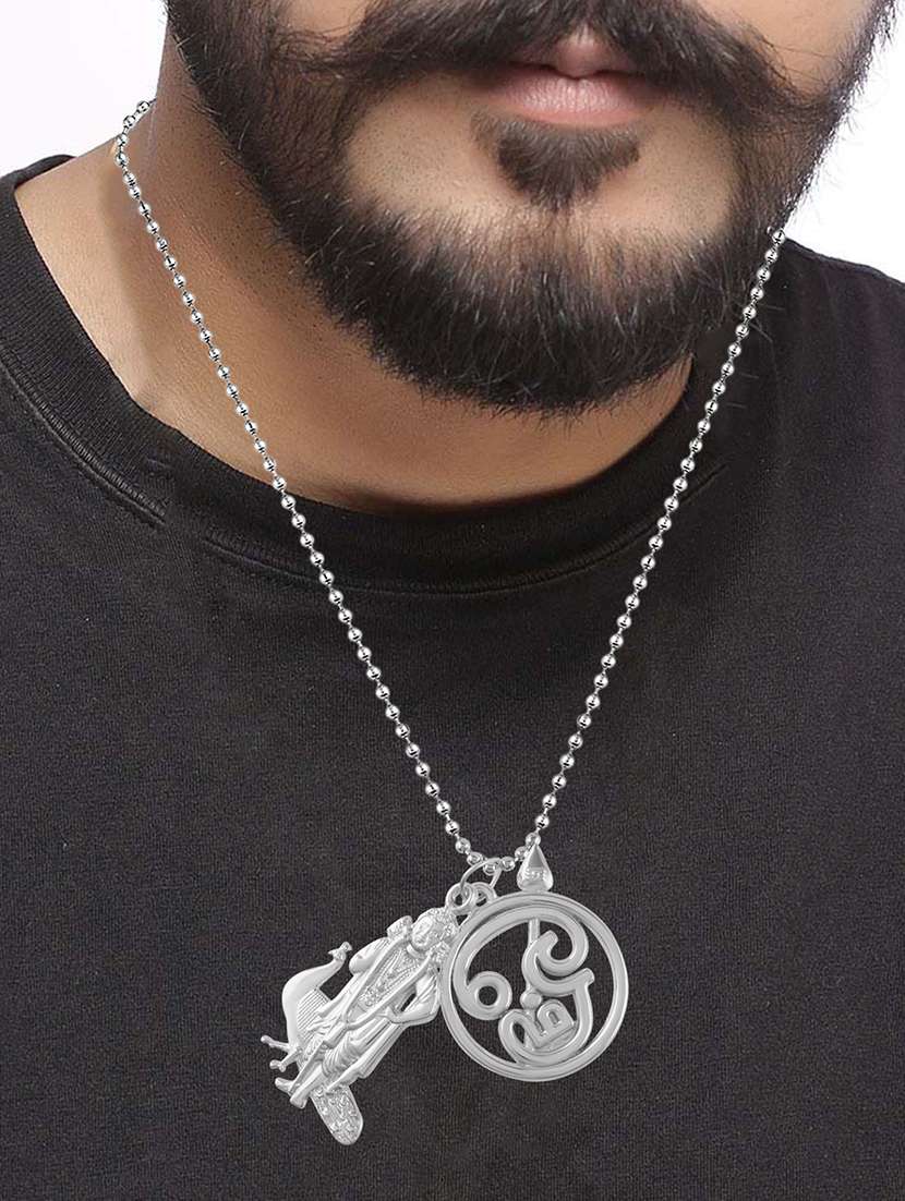 men sacred idol pendant with chain - 21667806 -  Standard Image - 3