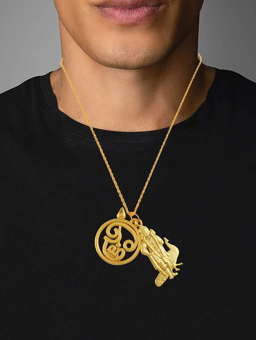 men sacred idol pendant with chain - 21667807 -  Standard Image - 3