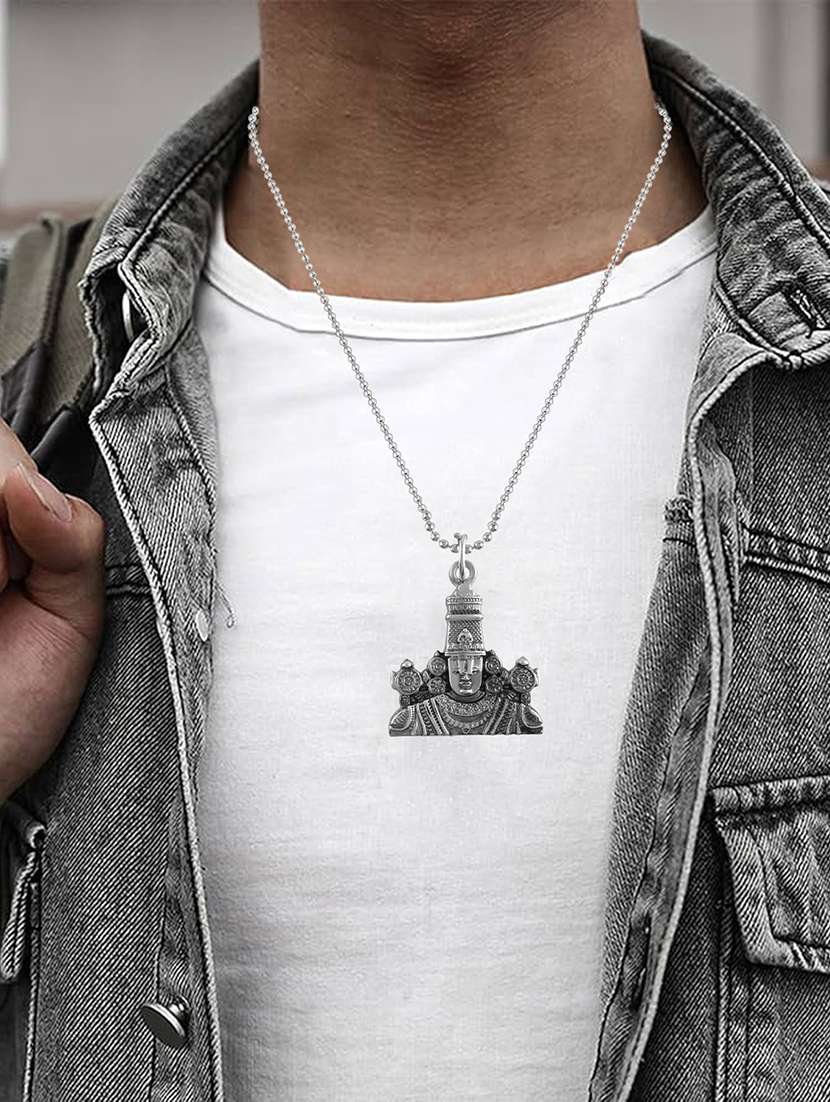 men sacred idol pendant with chain - 21667808 -  Standard Image - 3