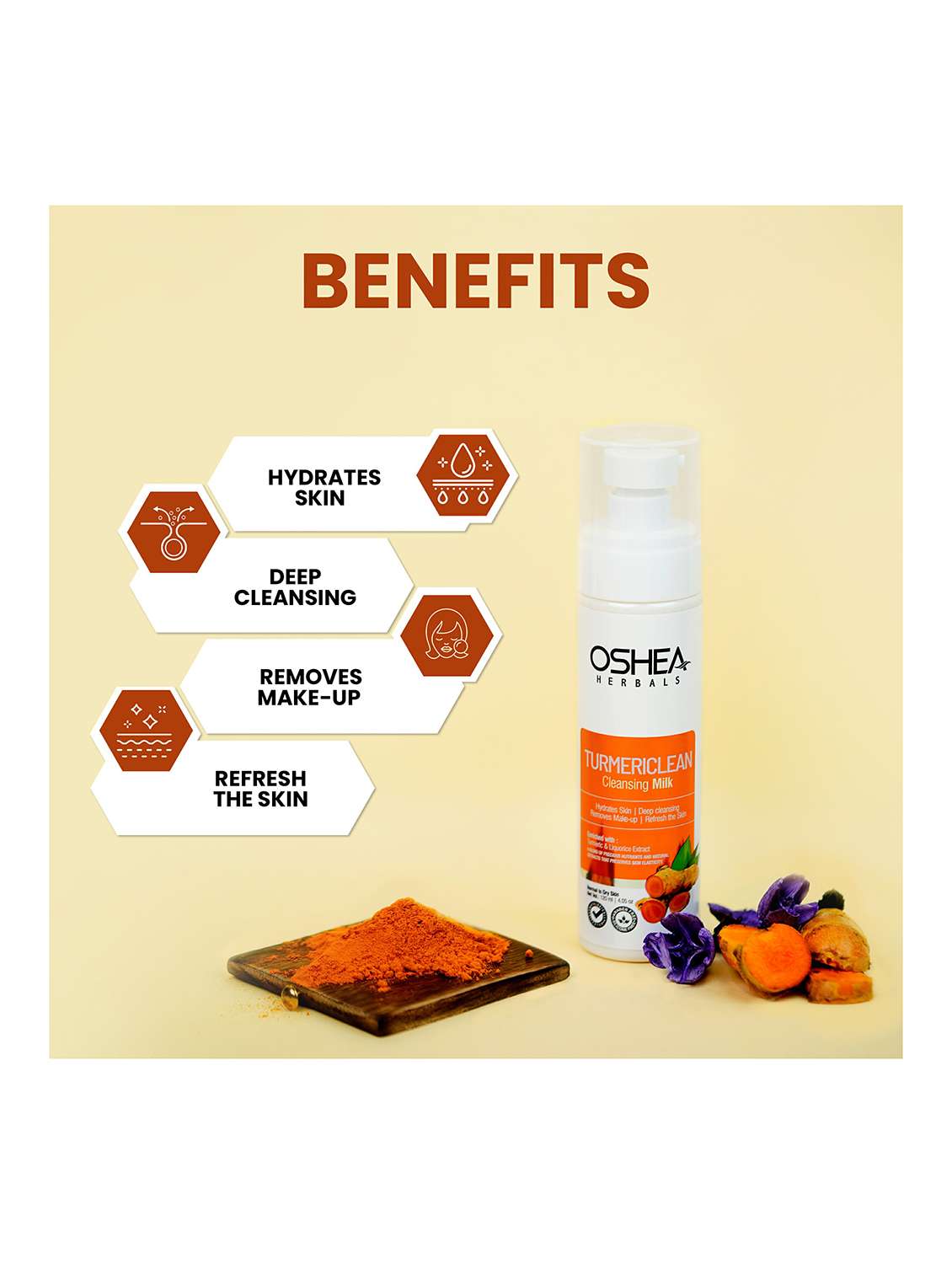oshea herbals turmeric extract cleansing milk - 21668196 -  Standard Image - 3