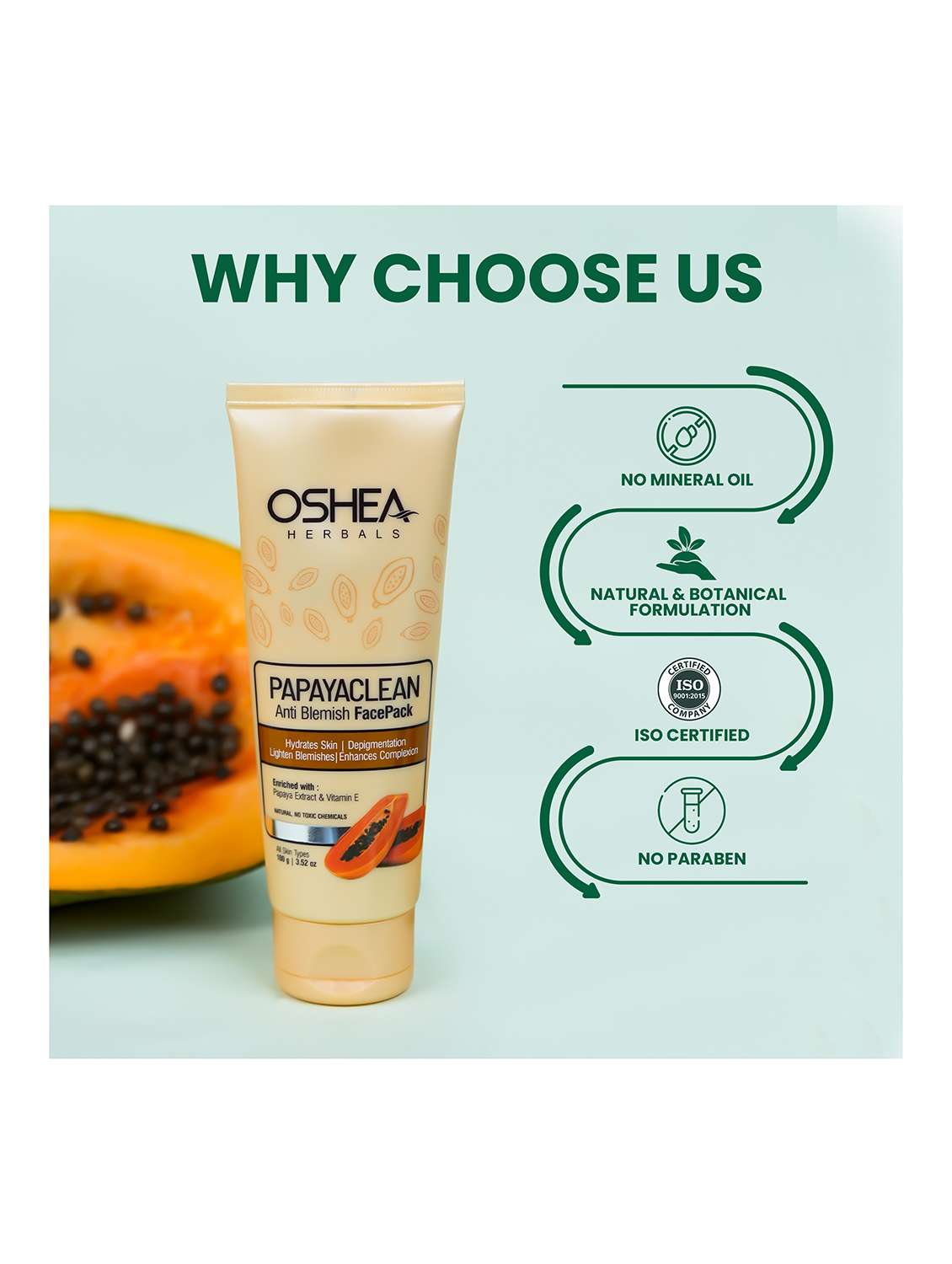 oshea herbals papaya extract face pack - 21668211 - Standard Image - 3
