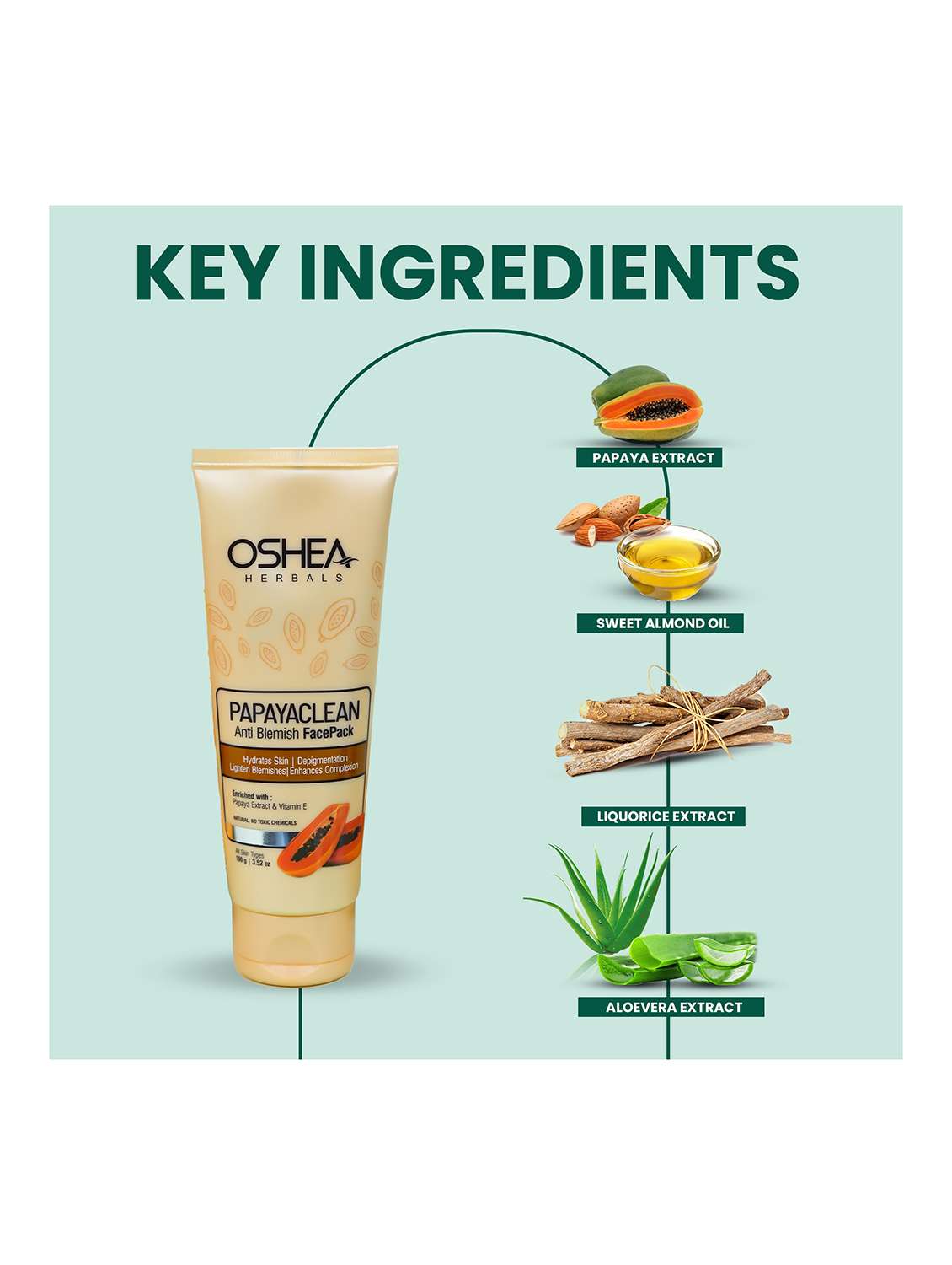 oshea herbals papaya extract face pack - 21668211 - Standard Image - 5