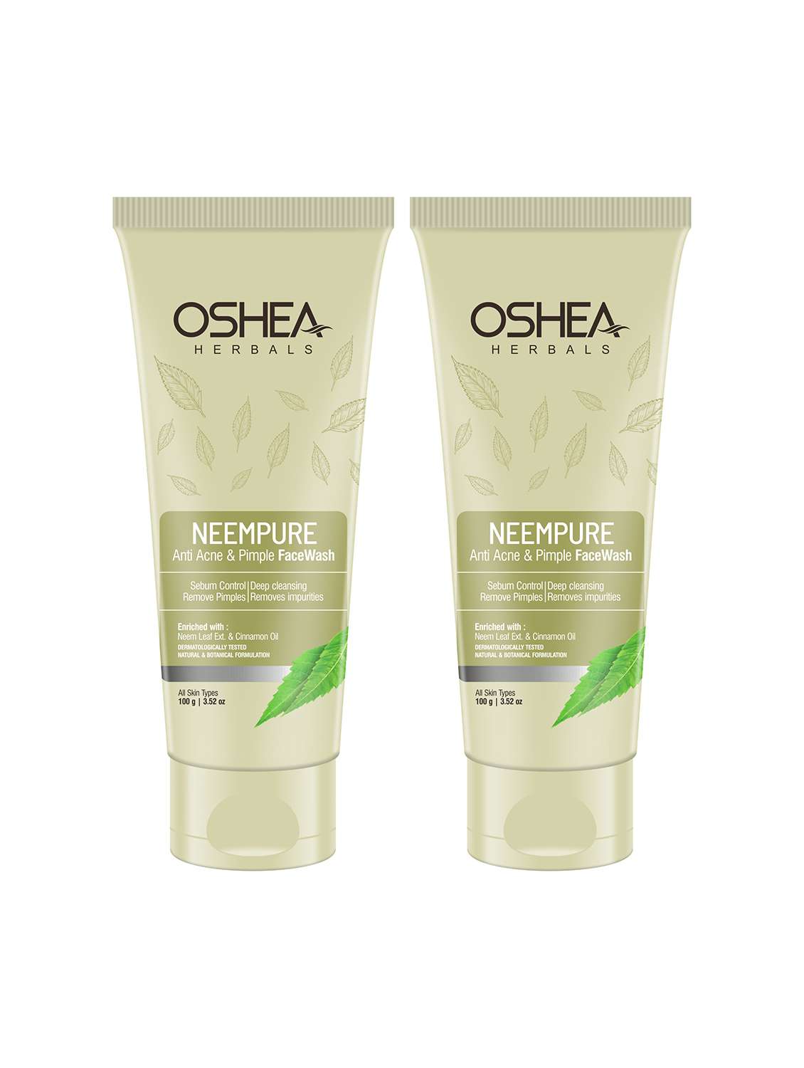 oshea herbals neem extract face wash - pack of 2