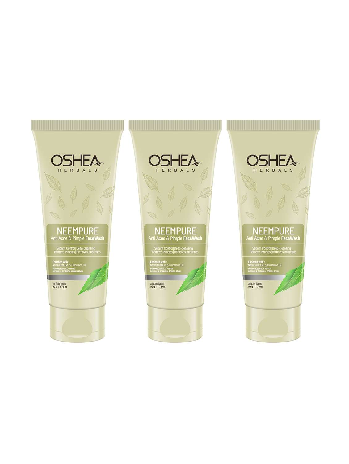 oshea herbals neem extract face wash - pack of 3 - 21668216 - Zoom Image - 0