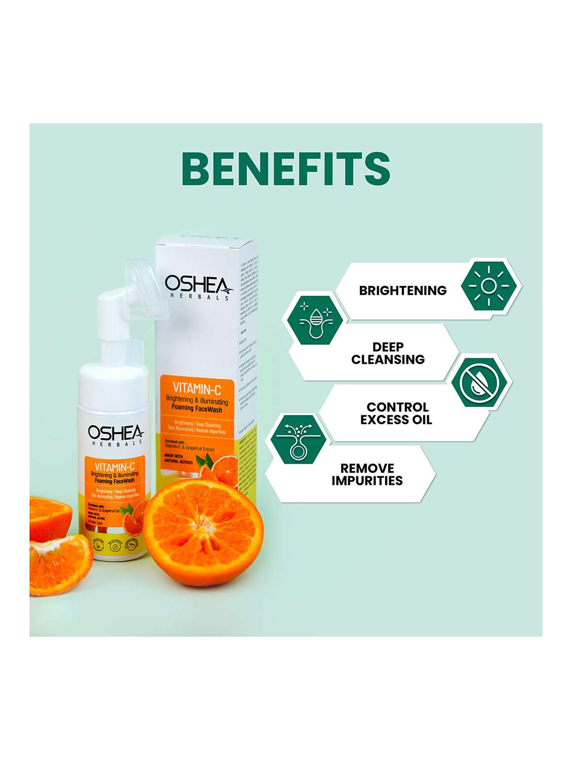oshea herbals lemon extract facewash - 21668219 - Standard Image - 3