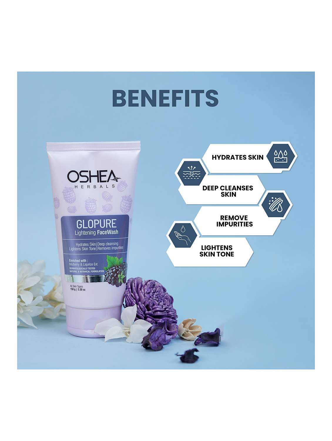 oshea herbals mulberry extract face wash  - 21668229 -  Standard Image - 5