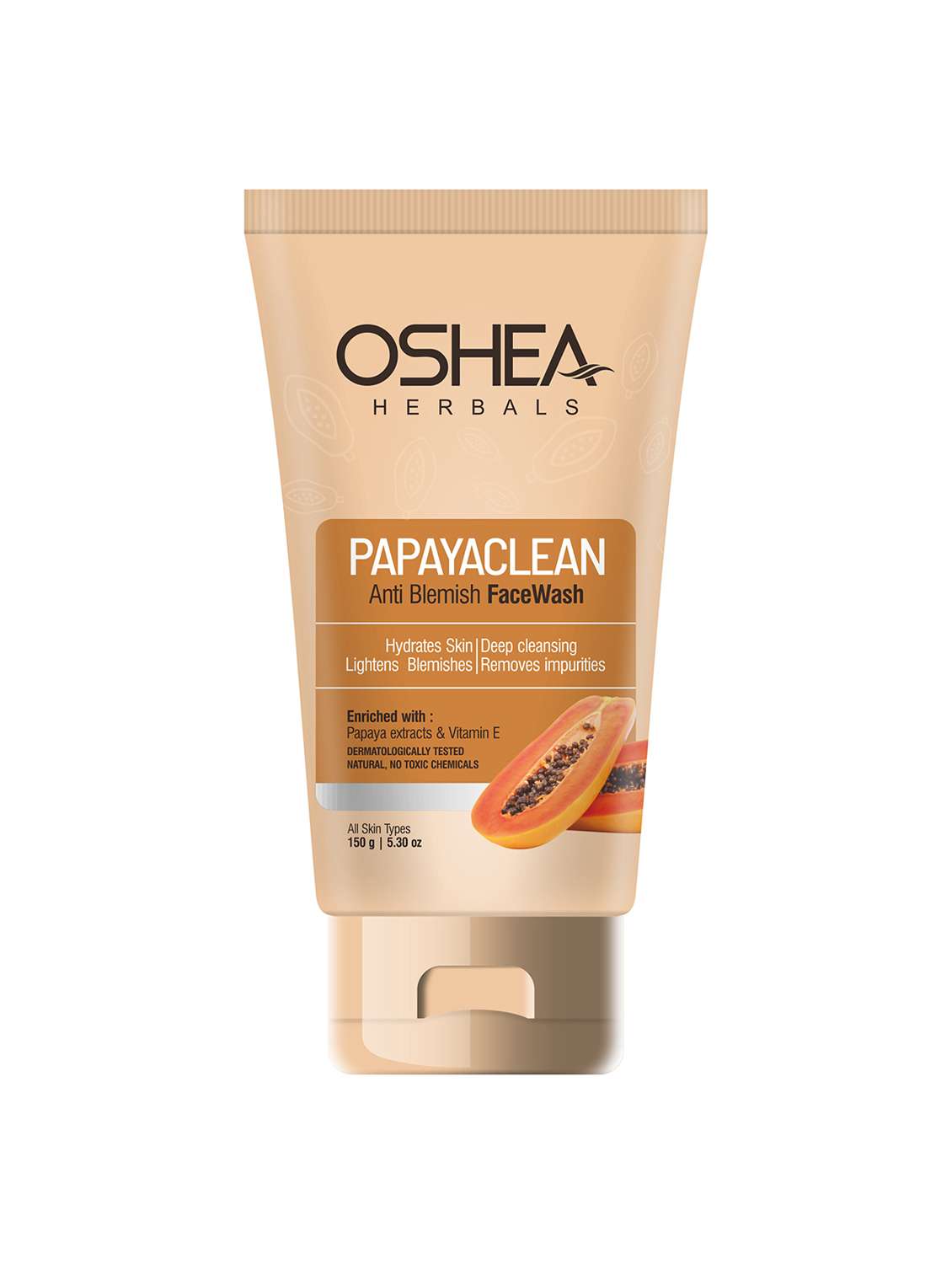 oshea herbals papaya extract face wash 