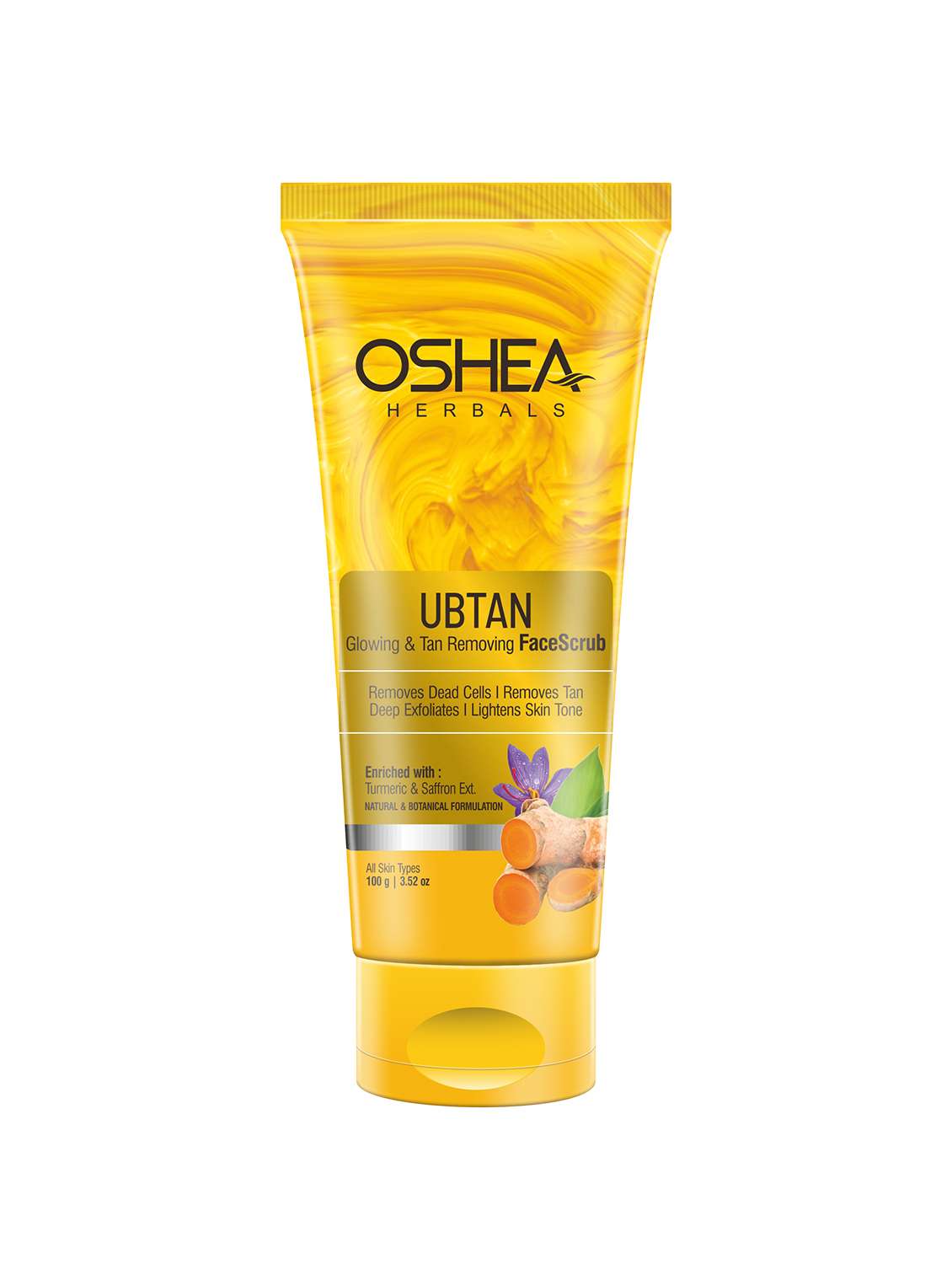 oshea herbals turmeric extract face scrub