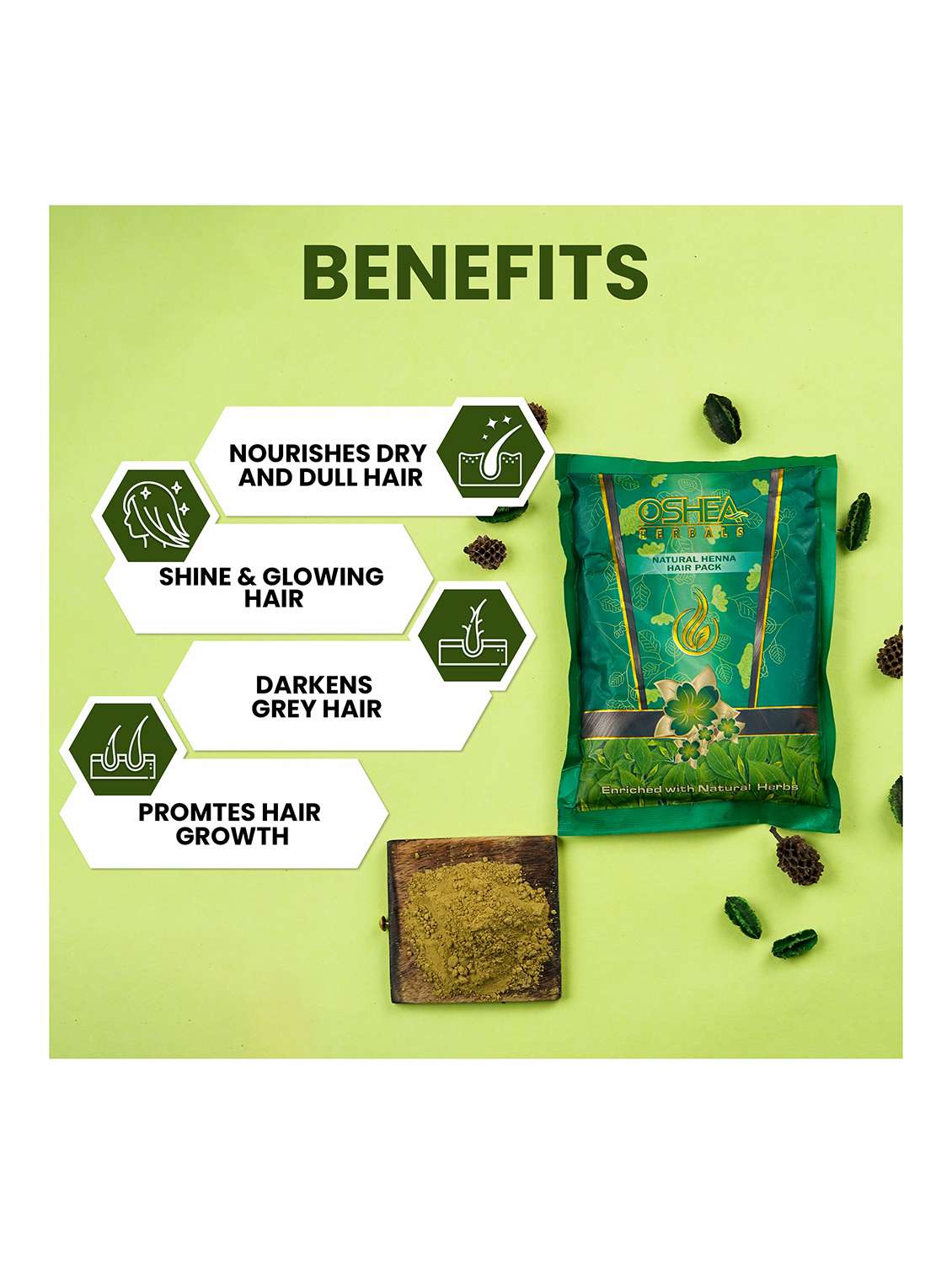 oshea herbals mehendi extract hair pack - 21668300 - Standard Image - 3