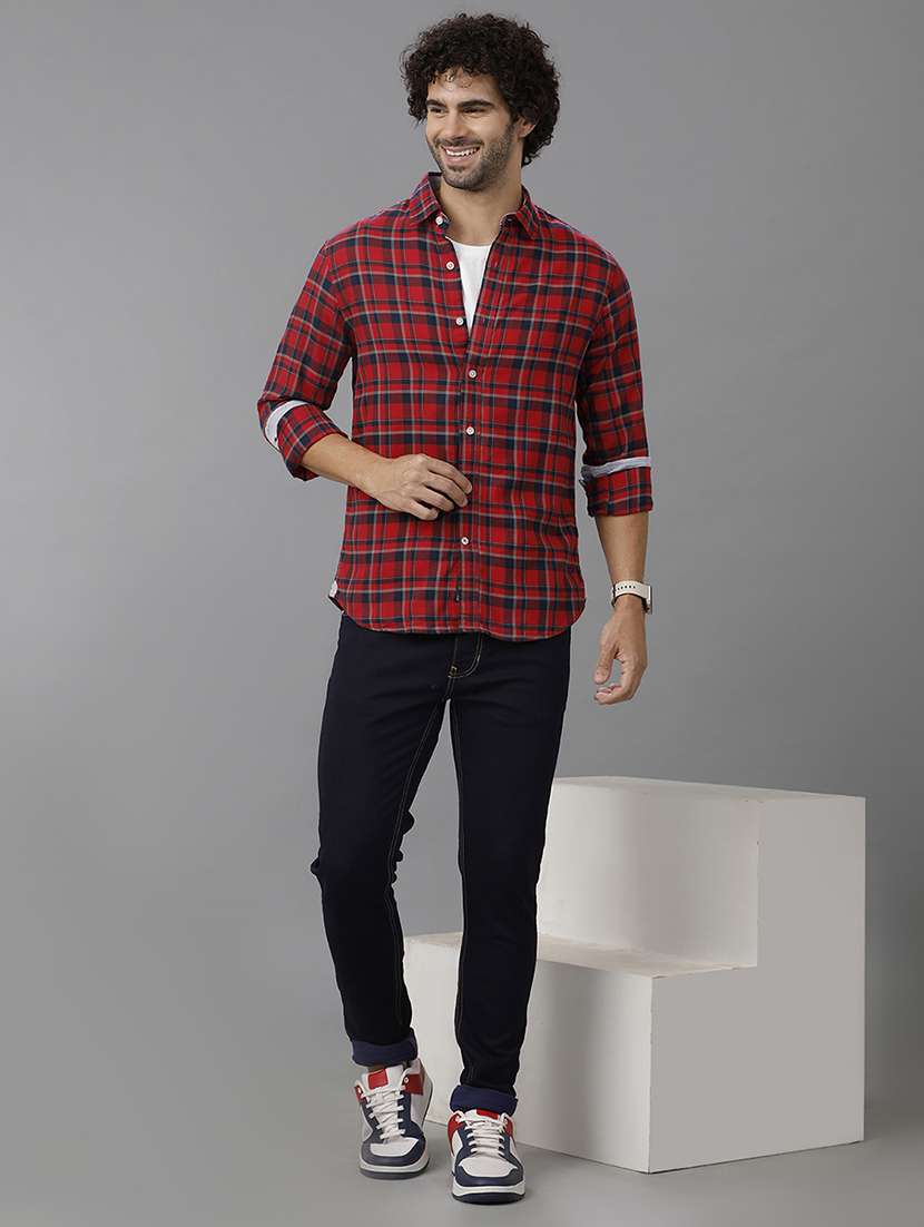 men mid rise slim fit plain jeans - 21668303 -  Standard Image - 3