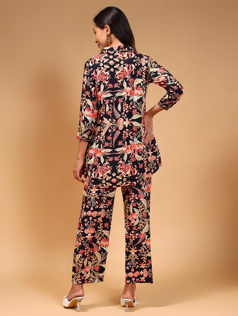 women black floral printed co-ord sets - 21668316 -  Standard Image - 3