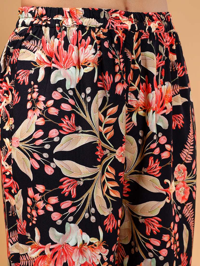 women black floral printed co-ord sets - 21668316 -  Standard Image - 5