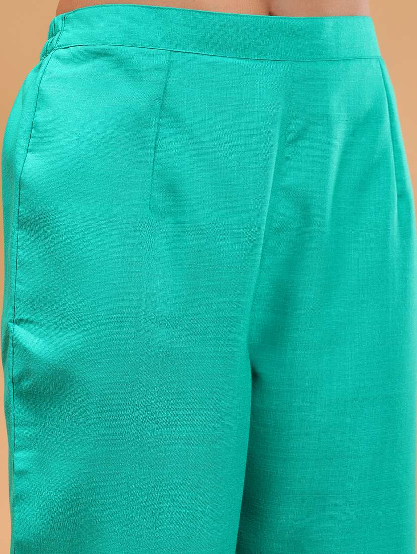 women embroidered notch neck co-ords set - 21668338 - Standard Image - 5