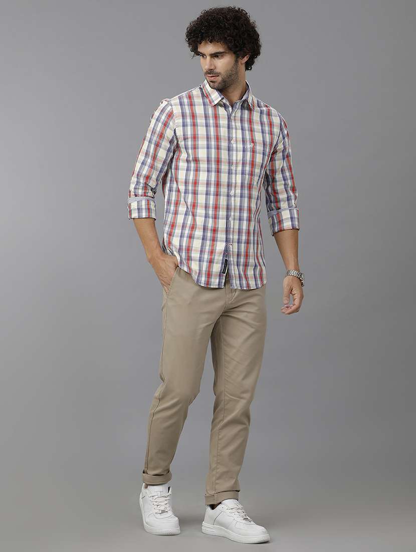 men checkered long sleeve casual shirt - 21668597 -  Standard Image - 3