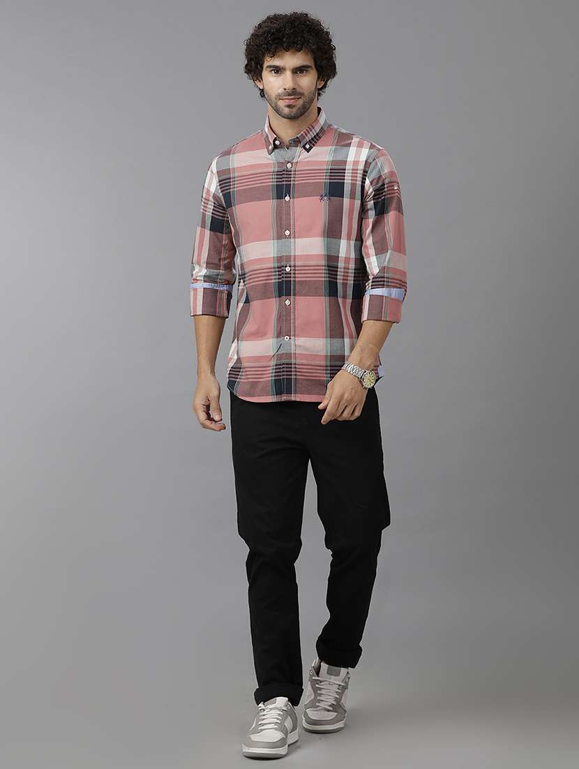 men checkered long sleeve casual shirt - 21668605 -  Standard Image - 3