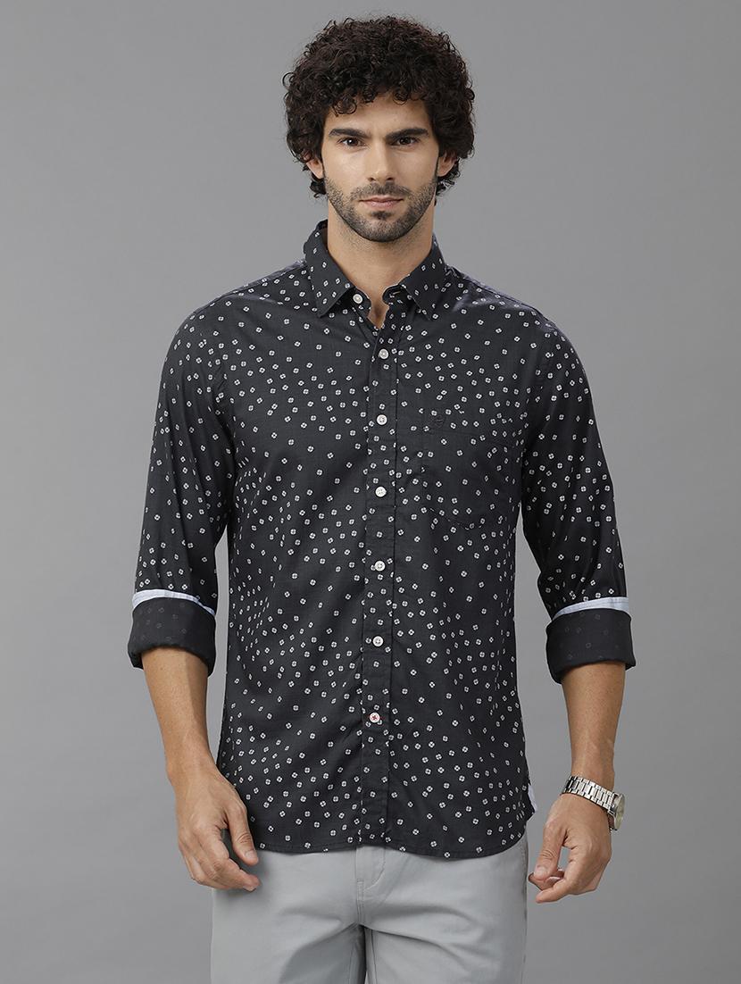men printed long sleeve casual shirt - 21668623 - Zoom Image - 0