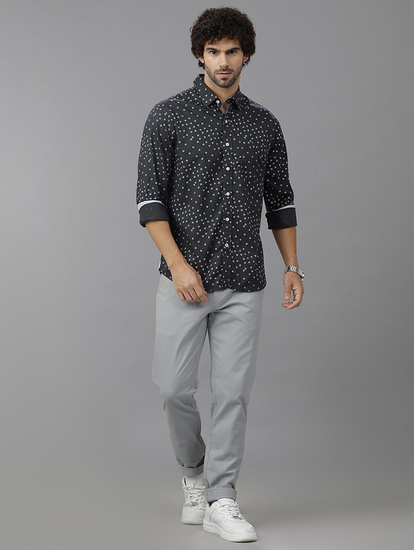 men printed long sleeve casual shirt - 21668623 - Standard Image - 3