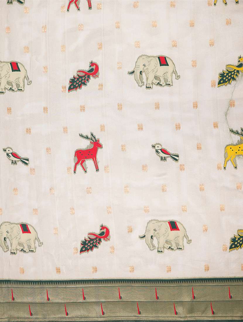 women self design paithani saree with blouse - 21668666 -  Standard Image - 5