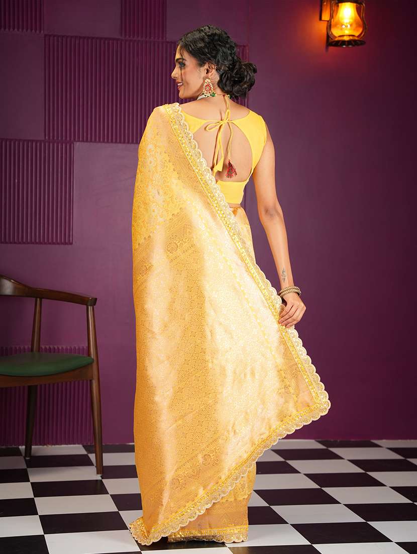 women self design banarasi saree with blouse - 21668672 - Standard Image - 3