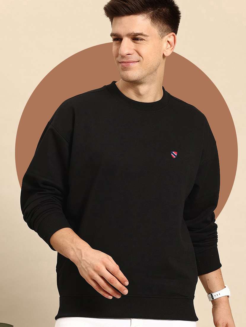 men long sleeve plain sweatshirt - 21668678 - Zoom Image - 0