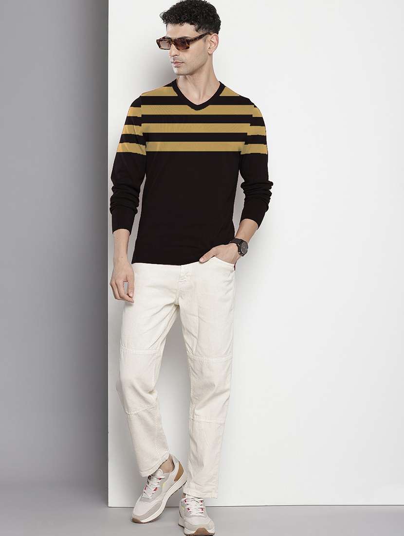 men long sleeve striped pullover - 21669025 -  Standard Image - 3
