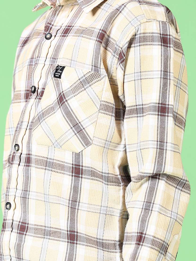 boys long sleeves checkered shirt - 21669083 -  Standard Image - 5