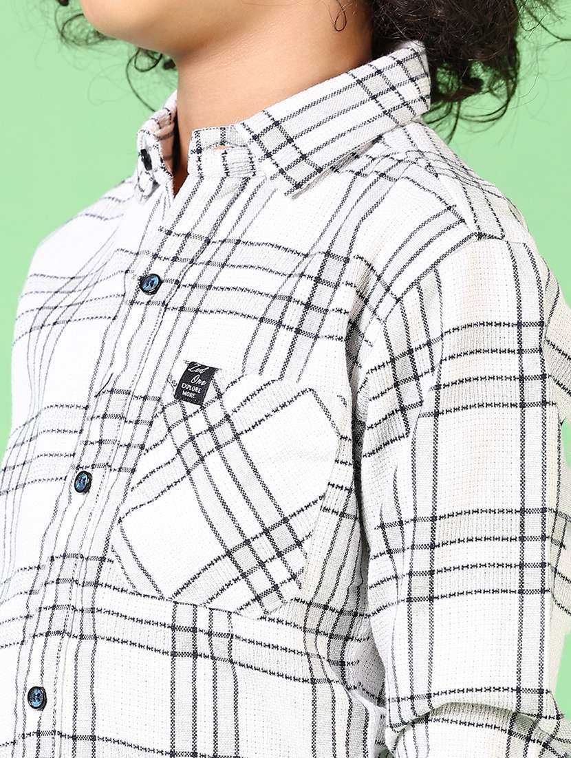boys long sleeves checkered shirt - 21669086 -  Standard Image - 5