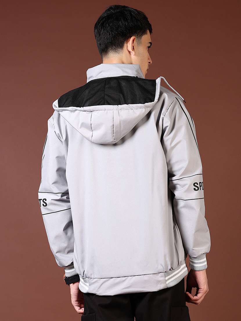 men solid long sleeve bomber jacket - 21669091 -  Standard Image - 3