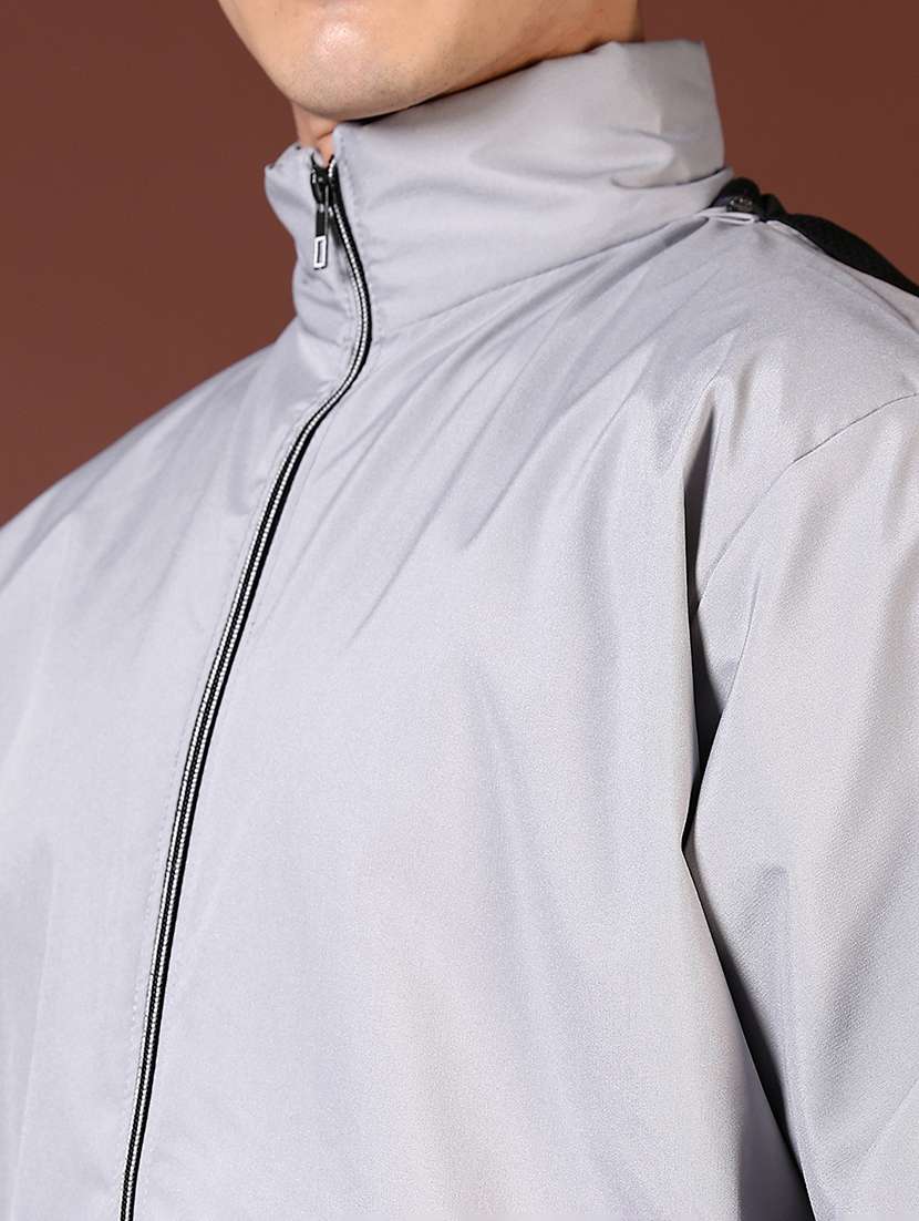 men solid long sleeve bomber jacket - 21669091 -  Standard Image - 5