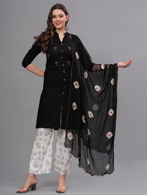 women embellished kurta pant set with dupatta - 21669513 - Standard Image - 0