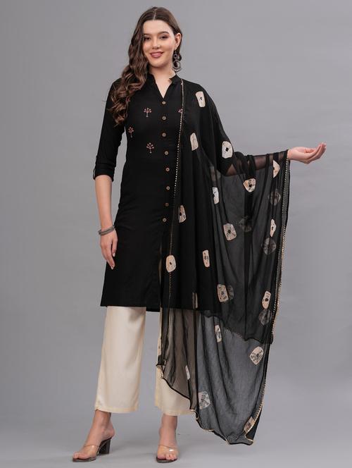 women embellished kurta pant set with dupatta - 21669523 - Standard Image - 0