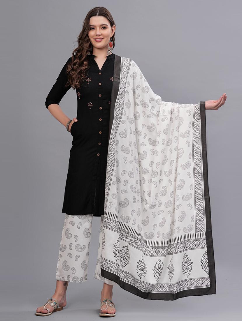 women embellished kurta pant set with dupatta - 21669547 - Zoom Image - 0