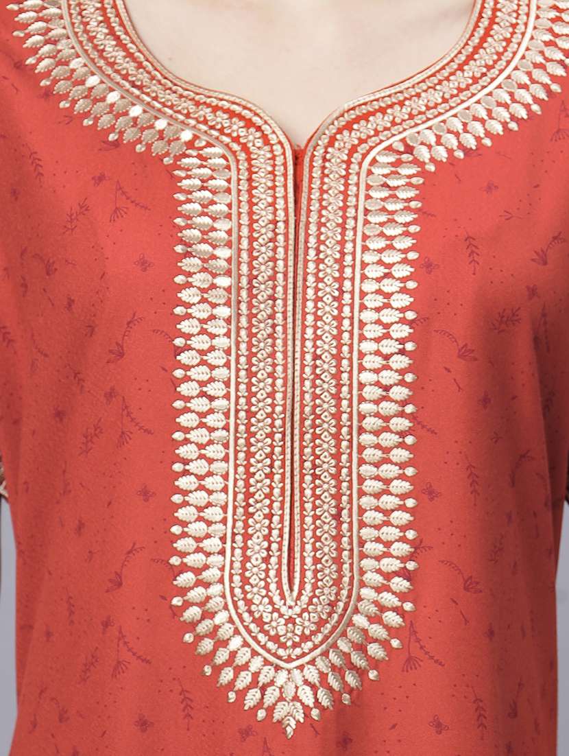 women printed short sleeves nighty - 21669584 -  Standard Image - 5