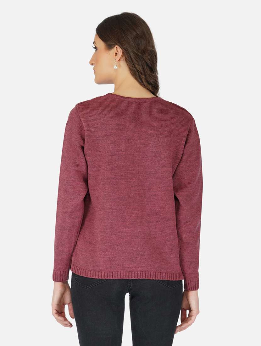 women self design long sleeve shrug - 21669599 -  Standard Image - 3