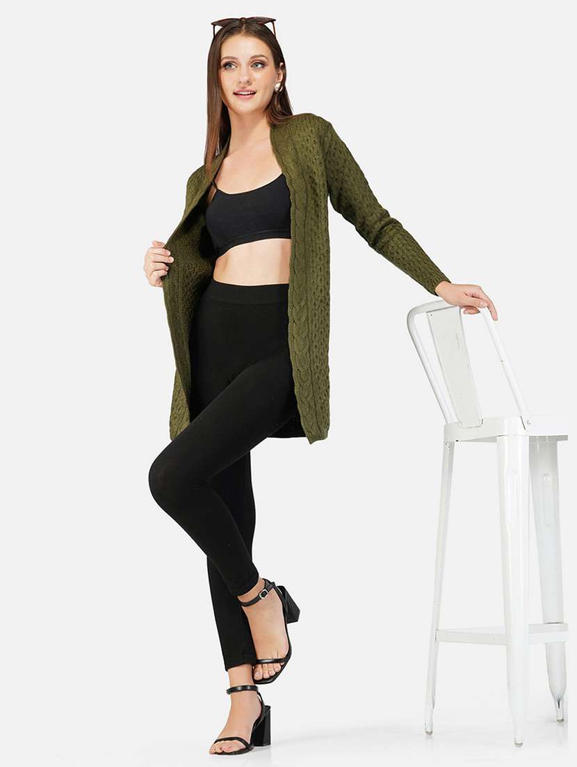 women self designed long sleeve shrug - 21669601 -  Standard Image - 5