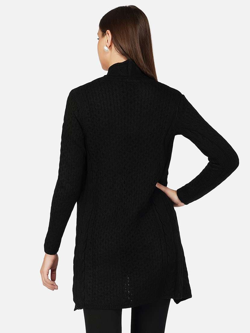 women self designed long sleeve shrug - 21669603 -  Standard Image - 3