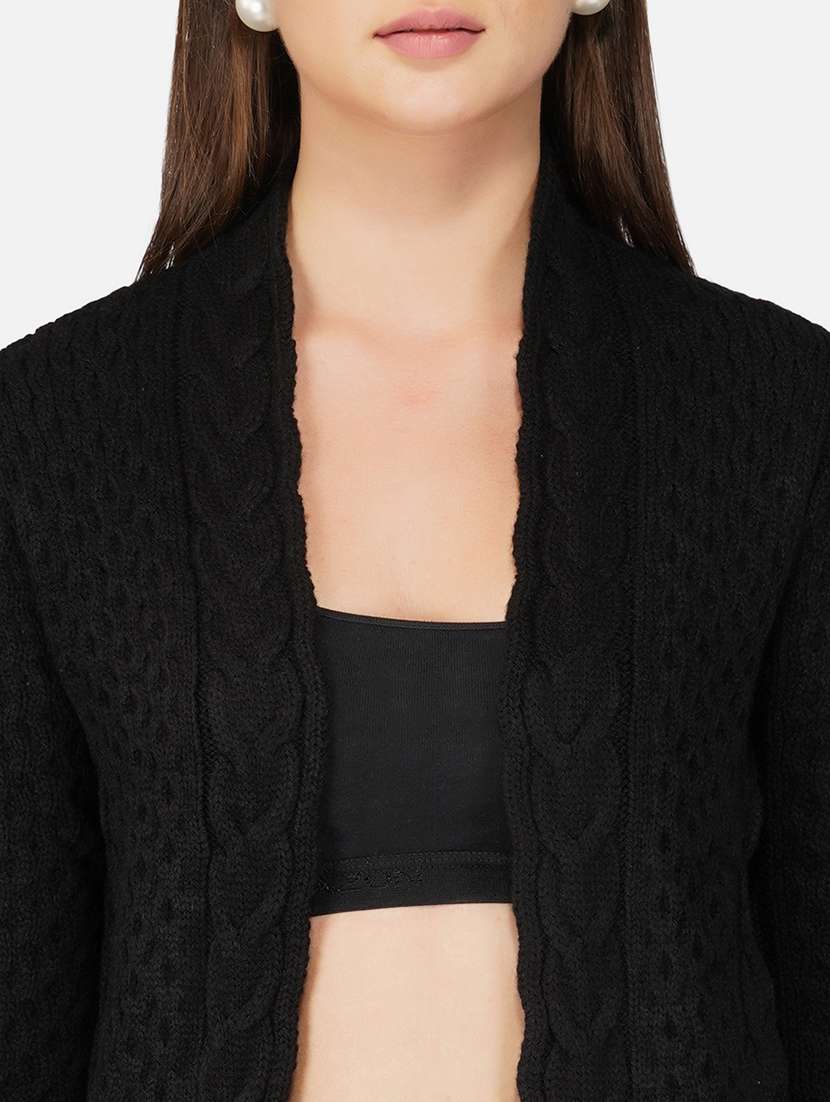 women self designed long sleeve shrug - 21669603 -  Standard Image - 5