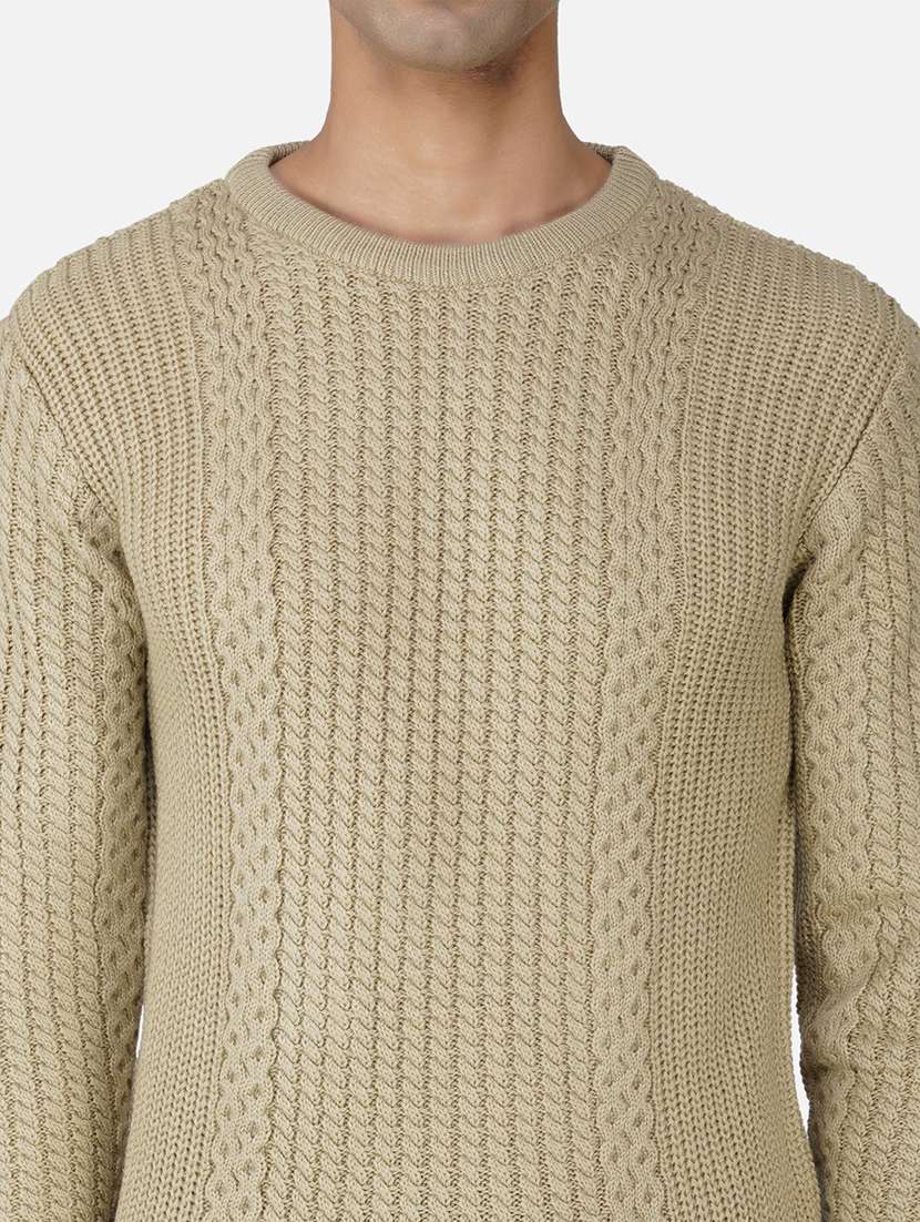 men long sleeves self design pullover - 21669607 - Standard Image - 5