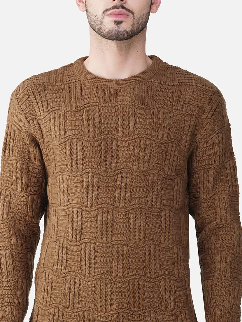men long sleeves self design pullover - 21669608 - Standard Image - 5