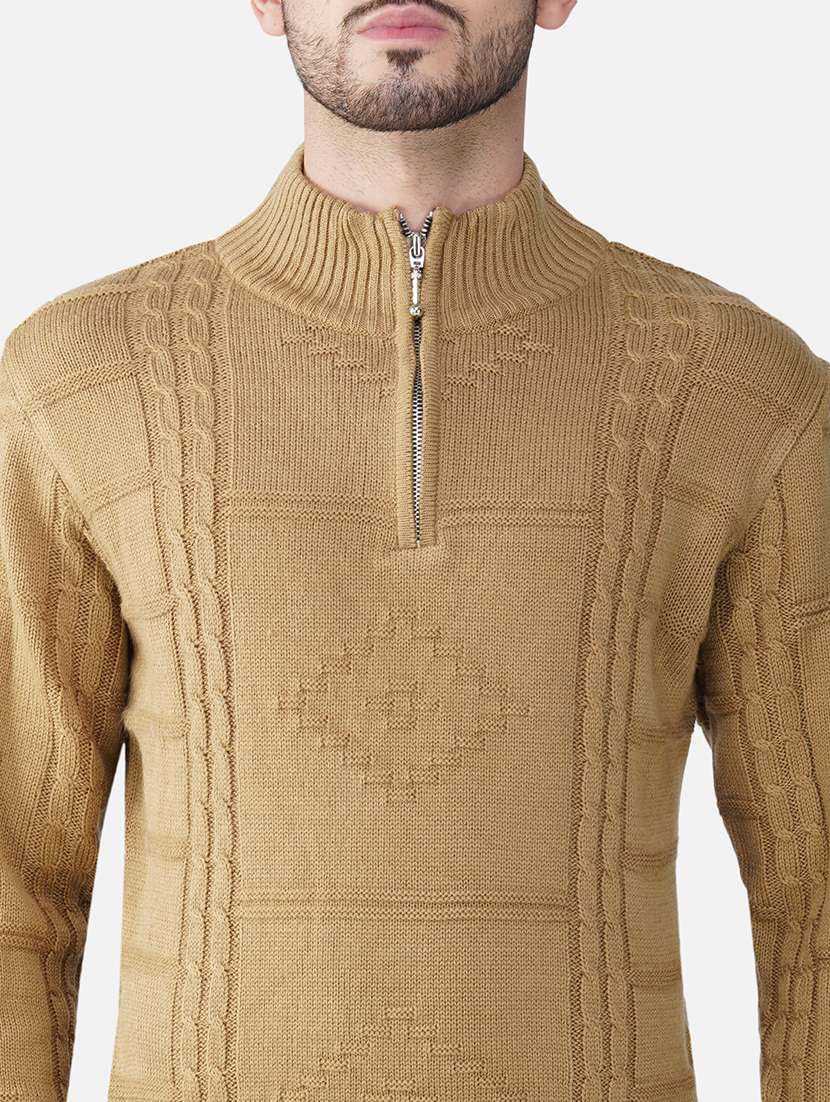 men long sleeves self design pullover - 21669609 -  Standard Image - 5