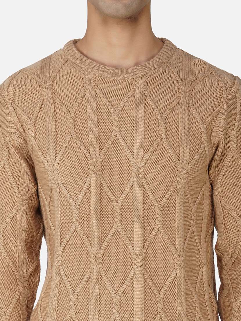 men long sleeves self design pullover - 21669610 -  Standard Image - 5