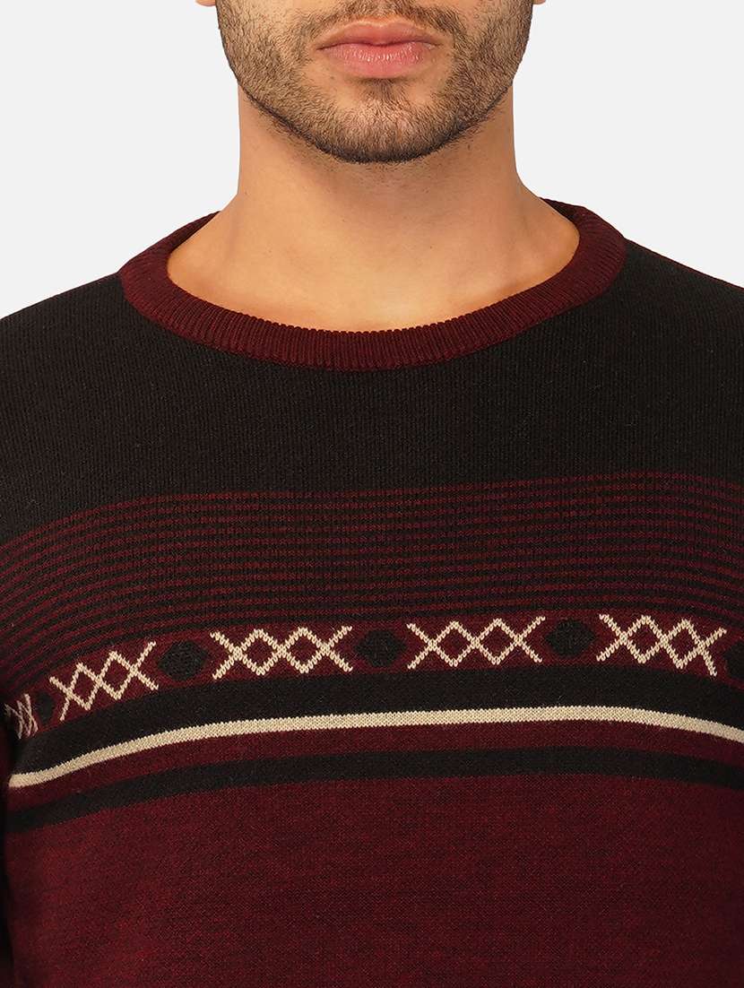 men long sleeve printed pullover - 21669623 - Standard Image - 5